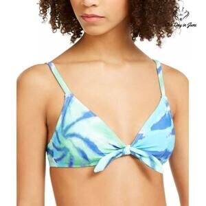 Tommy Hilfiger Tie-Dye Tie-Front Bikini Top Size XL